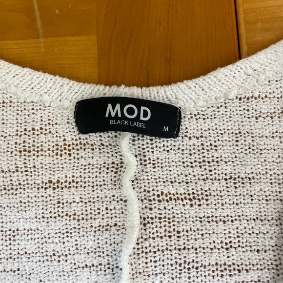 Mod Waist Wrap white Cardigan medium - Picture 10 of 10